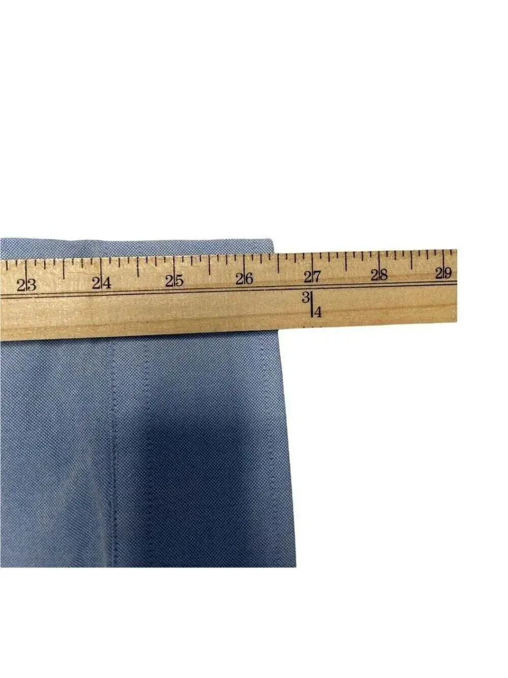 Van Heusen Size 19 36/37 Blue Regular Fit Wrinkle Free Long Sleeved Dres…